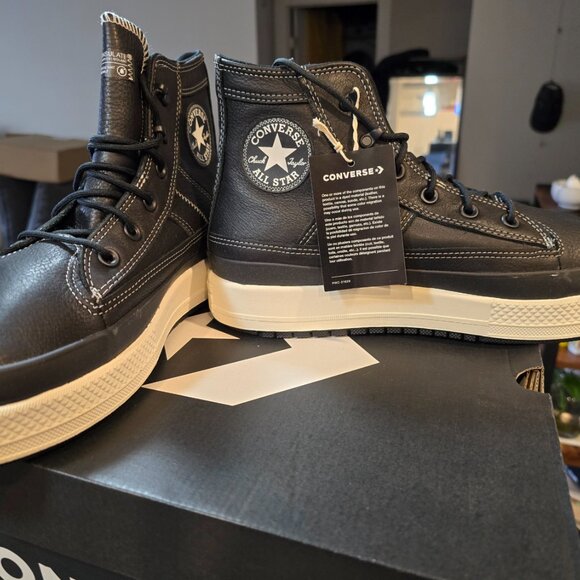 Converse Chuck Taylor All Star Equip Waterproof Black A08555C Men Shoes Sz 10 - Picture 4 of 10